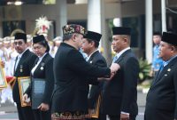 Arif Sugiyanto raih pengharaan Satyalencana Wira Karya dari Presiden Prabowo Subianto.
